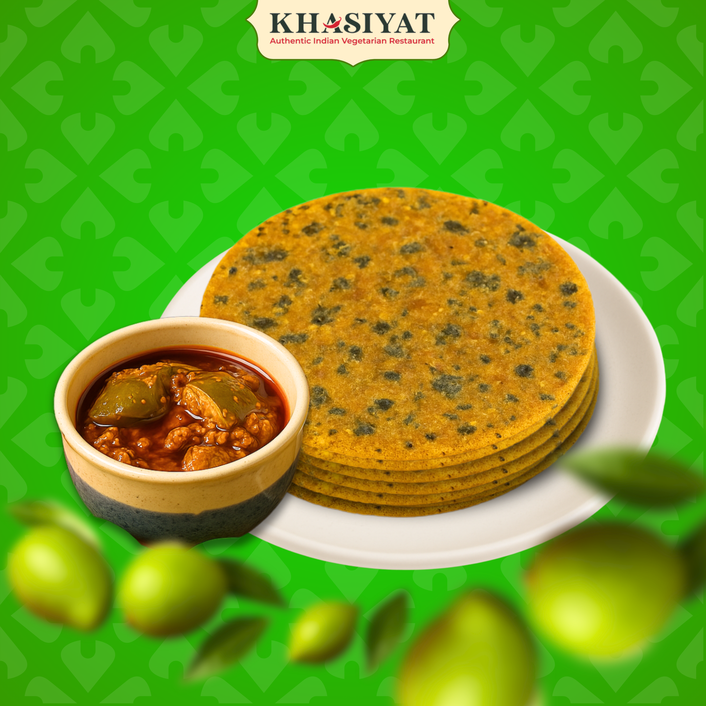 Dhebra with Mango Pickle Combo