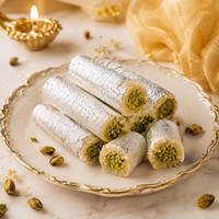 Kaju Pista Roll – Premium Cashew & Pistachio Mithai